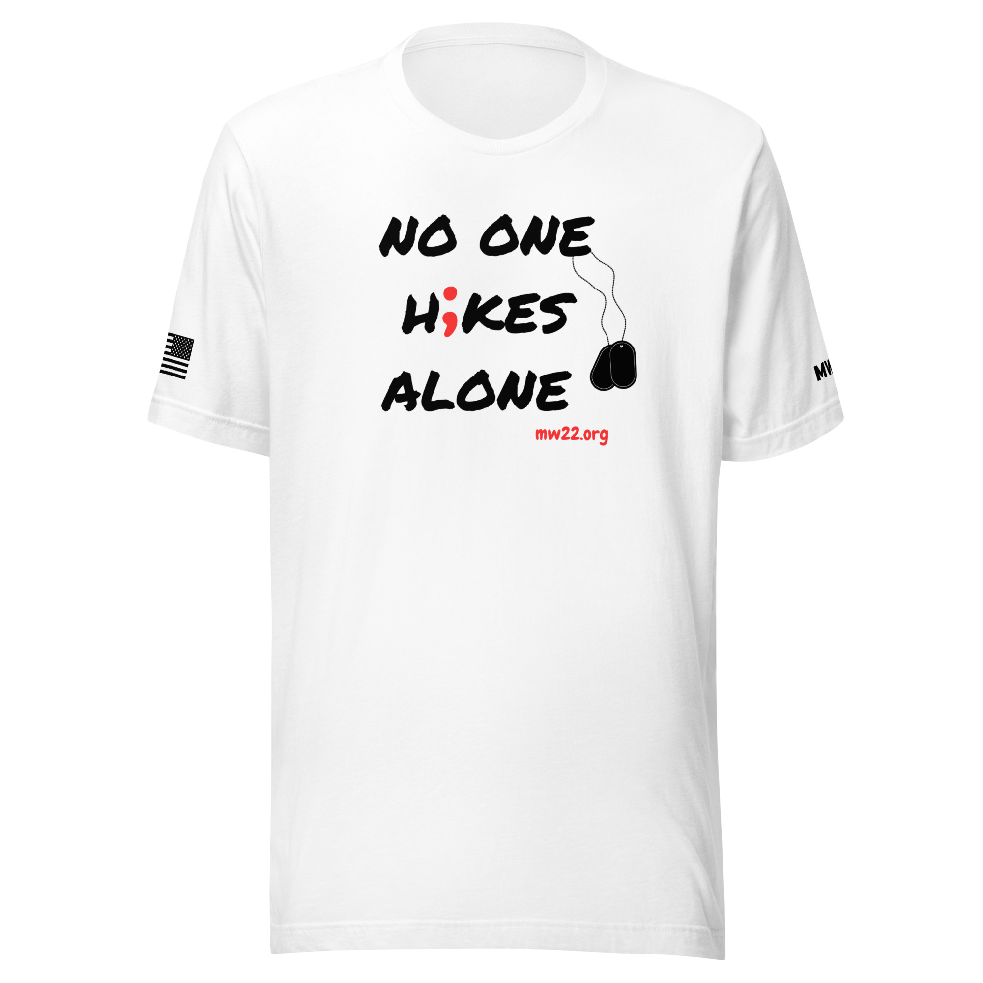 No One Hikes Alone T-Shirt - Image 2