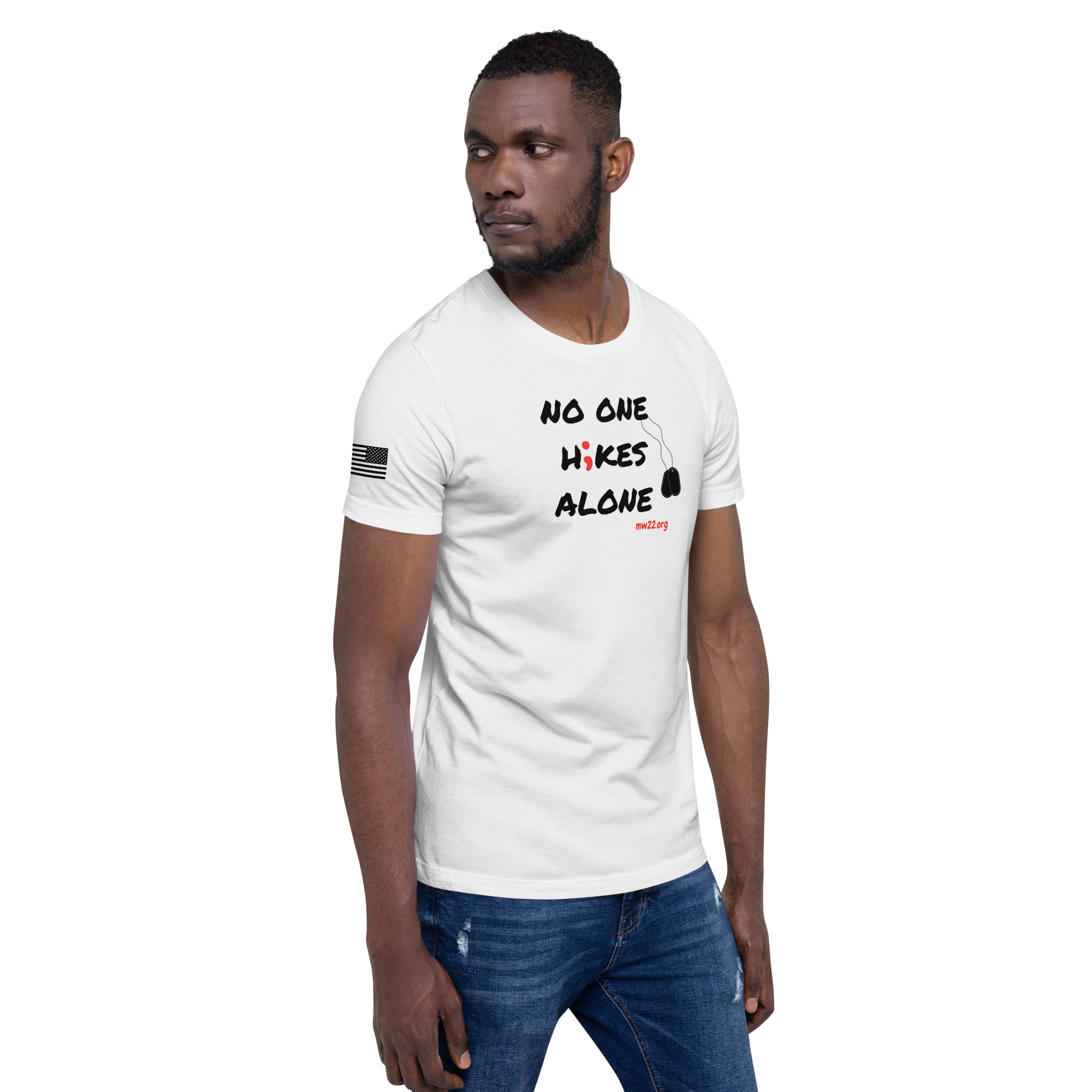 No One Hikes Alone T-Shirt - Image 5